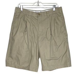 Callaway Shorts Men 34 Tan Beige Pleated Front Golf Performance Chino Sportswear